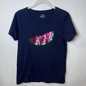 J. Crew Collector Tee Sequence WatermelonWomen’s Small Shirt